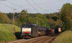 189 284-3 mit dem DPF 13408 ((Livorno Centrale- s-Hertogenbosch) bei Eutingen 25.5.14