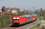 182 515-7 mit 147 001-2 und 187 102-9 auf Messfahrt bei Eutingen 20.4.15