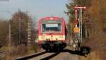 VT 43 der HzL als HzL 88063 (Brunlingen Bahnhof-Rottweil) am Esig Villingen 22.11.11