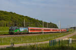 193 246+xxx mit IRE 200 Wendlingen-Ulm am 21.05.2023 bei Scharenstetten. 