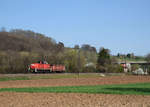 294 617 mit der Übergabe EK 55616 im Filstal bei Uhingen an der Fils am 30.3.2017.