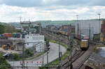 15.05.2017 Blick auf den Containerbahnhof Stuttgart - Untertürkheim, an der Hafenbahnstraße