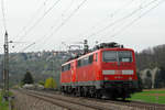 15.04.2018 Streckenabschnitt Uhingen 111 050-1 & 111 168-1