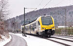 ET 3.13 B als MEX16 Ulm-Plochingen am 11.12.2021 in Urspring. 