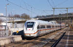 412 057  Bundesrepublik Deutschland  als ICE 516 München Hbf - Hamburg-Altona am 08.03.2022 in Reichenbach (Fils). 