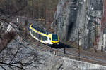 Et 3.13 A als MEX16 Stuttgart-Ulm am 19.03.2022 auf der Geislinger Steige. 