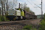 CAPTRAIN 275 829-0 mit Heidelberger Druckmaschinen Übergabe bei Uhingen 21.04.2020