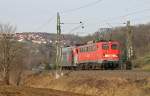 Die von DB Fernverkehr angemietete 140 585-1 hatte am 24.