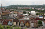 Vorbei an Esslingen -    ICE 1 in Fahrtrichtung Stuttgart bei der Durchfahrt von Esslingen am Neckar.