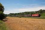 1116 256 mit dem DGS 50690(Kühlschrankzug)Richtung Ulm.Aufgenommen bei Ebersbach an der Fils am 10.7.2016. 