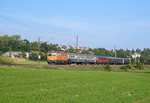 1142 635 der SVG mit einem Gesselschafts-Sonderzug auf der KBS 750 in Richtung Stuttgart.Aufgenommen bei Ebersbach am 25.9.2016.