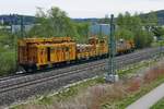 Bauarbeiten zur Elektrifizierung der Sdbahn, Streckenabschnitt Biberach - Aulendorf.