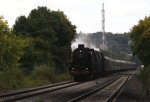 01 1066 der Ulmer Eisenbahnfreunde stand auf der Sdbahn an der Spitze des Eisenbahn-Romantik-Dampfsonderzugs, eigentliches Zugpferd war aber 01 1533-7 der sterreichischen Gesellschaft fr