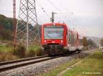 650 312 mit 650 004 von Wendlingen/N nach Kirchheim/T als RB 13947. (27.10.2009)