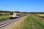 Um im abendlichen Berufsverkehr die RB18 zu entlasten wird ein zusätzlicher Zug der Linie RE8 zwischen Stuttgart und Neckarsulm angeboten. Am 24.06.2020 ist dieser Zug nahe Lauffen am Neckar unterwegs.