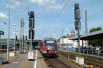 Am 23.6.12 steht 642 628 mit dem Eventzug Wein im Zug in Heilbronn Hbf bereit.