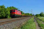 140 003 EBM mit einem leeren Langschienenzug bei Thüngersheim Richtung Gemünden, 07.05.2020