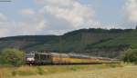 193 858-8 mit einem Autozug bei Himmelstadt 18.6.14