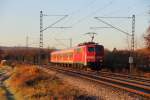 111 224-2 DB Regio bei Staffelstein am 25.11.2013.