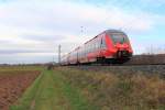 442 309 DB Regio bei Lichtenfels am 10.11.2015.