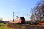 442 810 DB Regio bei Bad Staffelstein am 07.12.2015.