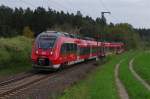 442 809 als RE gen Coburg am 06.05.2013 bei Frohnlach.