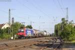 SBB Cargo 482 033-8 wartet mit einem Kesselwagenzug auf Einfahrt (Bamberg, 19.06.2013)