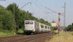 139 558-1 mit 1901;1902;1861 und 1877 für die belgischen Staatsbahnen bei Hirschaid 19.6.13