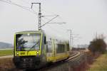 VT 650.701 Agilis bei Ebersdorf am 04.03.2014.