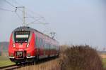 442 772 DB Regio bei Ebersdorf am 06.03.2014.