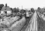 Im Juni 1989 lag nördlich von Breitengüßbach noch über 1 km vom früheren Streckengleis Richtung Dietersdorf.