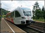GTW von Arriva-Spurt auf Dienstreise durch den Frankenwald in Frtschendorf am 10.08.2012