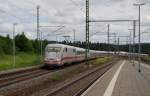 ICE 1 / BR 401  Gelsenkirchen  durchfhrt am 30.06.2013 den Bahnhof Steinbach am Wald in Richtung Probstzella.