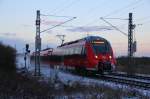 442 606 DB Regio bei Trieb am 06.12.2013.