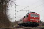 111 226-7 DB Regio bei Redwitz am 13.12.2013.