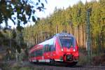 442 773 DB Regio bei Steinbach im Frankenwald am 23.10.2015. 