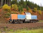 214 006-9 Sonata bei Steinbach im Frankenwald am 23.10.2015. 