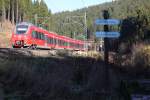 442 307  Markt Ebensfeld  bei Steinbach im Frankenwald am 03.11.2015.