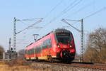 442 772 DB Regio bei Trieb am 12.02.2017.