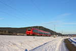 442 105  Stockheim  DB Regio bei Kronach am 20.01.2017.