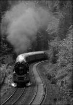 01 0509 mit 52 8195, am Zugschluss, sind auf dem Weg nach Marktschorgast. (23.05.2010)