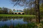 Auch am 20.04.2018 sehen wir einen Alex auf der Saalebrücke Hof Moschendorf.