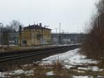 Hier der Blick auf den Bahnhof von Oberkotzau.