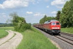 232 571 mit dem EZ 45368 von Cheb nach Nürnberg Rbf bei Waldershof, 21.05.2018