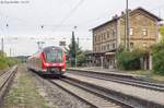 440 303 hielt am 18.9.12 als RB nach Würzburg im Bahnhof Uffenheim.