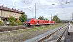 440 308 fuhr am 18.9.12 im Bahnhof Winterhausen auf Gleis 2 ab.