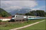 1116 038  SIEMENS  ist mit dem IC 84  MICHELANGELO , Rimini - Mnchen Hbf, beim Kloster Raisach auf dem Weg in die Bayerische Landeshauptstadt.