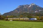 Regelmäßig sind Neuwagentransporte in geschlossenen Waggons der Firma Altmann auf der KBS 950 anzutreffen.