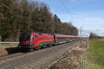 1116 240 aus Salzburg kommend am 24. Februar 2024 bei Hufschlag/Traunstein.