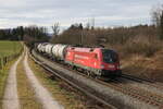 1116 199  Nächster Halt. Job mit Sinn  mit einem gemischten Güterzug aus München kommend am 4. Januar 2023 bei Sossau im Chiemgau.
